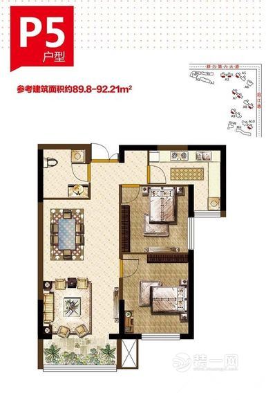 89平米现代简约风格二居室装修效果图 89平米现代简约风格二居室装修效果图