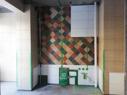 哈尔滨鸣雀装饰-地中海钻石湾16号楼瓦工进行中