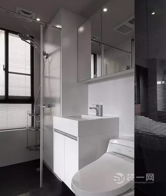 100平简约三室单身公寓装修效果图